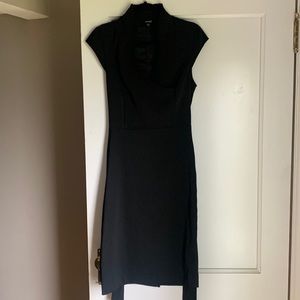 Classy Snap Black Dress